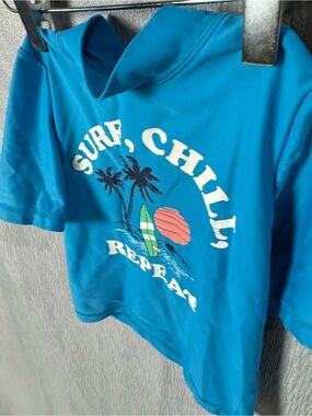 OshKosh B'gosh Blue 'Surf, Chill, Repeat' Rashguard